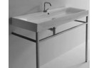 Umyvadlo Kerasan Cento 120x45 cm s otvorem na baterie bílá
