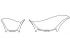 Umyvadlo Marmorin Alice I, na desku 550x327x205 mm 