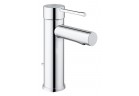 Umyvadlová baterie Grohe Essence stojící, wys. 208 mm, chrom, jednootvorové, úhel rotace páky 95°/0°
