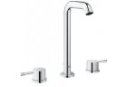 Umyvadlová baterie Grohe Essence stojící, wys. 244 mm, chrom, 3otvorová