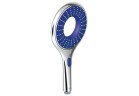 Ruční sprcha GROHE Rainshower® Icon 150 górny, chrom/modrá, 2 proudy, bez omedzovača prietoku