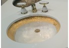  Umyvadlo pod desku Laureate Polished Gold oválný 49x41cm 