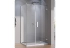 Dveře křídlové se stěnou SanSwiss PUR PU31P pravé, szer. 900, wys. 2000, chrom, przezroczysta, profil přistěnný