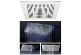Horní sprcha Steinberg, stropní, tři funkce z kaskadąz osvětlením 60x60 cm
