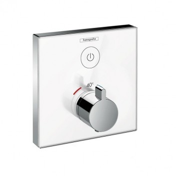 Bateria wannowa termostatyczna Hansgrohe ShowerTablet Select 700 natynkowa, biały/chrom, 2 odbiorniki- sanitbuy.pl
