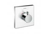Baterie termostatická Hansgrohe ShowerSelect Glass podomítková, el. vnější, bílý/chrom, HighFlow 1-přijímač