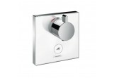 Baterie termostatická Hansgrohe ShowerSelect Glass podomítková, el. vnější, bílý/chrom, HighFlow, 1 přijímač