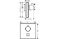 Bateria termostatyczna Hansgrohe ShowerSelect Glass podtynkowa, el. zewnętrzny, biały/chrom, HighFlow- sanitbuy.pl