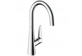 Dřezová baterie 1 držák Hansgrohe Talis S 260 wys. 400 mm, chrom, otočné výtokové rameno