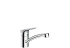 Dřezová baterie 1 držák Hansgrohe Logis 120 wys. 194 mm, chrom