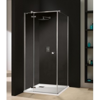 Dveře sprchové 90 cm s pevným prvkem Ronal Pur light - pravé - sanitbuy.pl