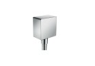 Přípojka hadice Hansgrohe FixFit Square bok 64 mm, chrom