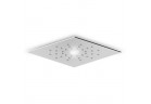 Horní sprcha s osvětlením ústředním Zucchetti Isyshower stropní, bok: 170 mm, chrom