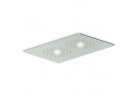 Horní sprcha z podwójnym osvětlením Zucchetti Isyshower stropní, 370 x 240 mm, chrom