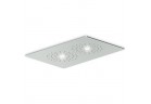 Horní sprcha z podwójnym osvětlením Zucchetti Isyshower stropní, 370 x 240 mm, chrom, samozasilająca