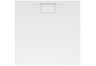 Čtvercová sprchová vanička Villeroy & Boch 80 x 80 cm, bílá alpejski, MetalRim