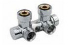 Blok přípojný Vasco rohový 3/4'' GW x 3/4'' GZ - chrom