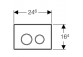 Tlačítko uruchamiający do WC Geberit Sigma 20 bílá/zlatá/bílá, 2 zakresy- sanitbuy.pl
