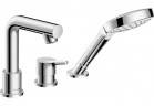 Vanová baterie Hansgrohe Talis S, 3otvorová, k montáži na okraj vany, DN15, chrom