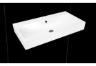 Umyvadlo nástěnná Kaldewei Silenio 900 x 460 x 120 mm, ocelový, bílá, z přepadem, powierzchnia uszlachetniona