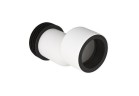 Króciec přípojný odpływu do WC Geberit Monolith do muszli stojących, dł. 30 mm, bílá alpin, odsadzkowy