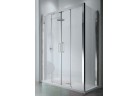 Dveře sprchové dvojité posuvné Novellini Kuadra 2A 126-132 cm, profil chrom, čiré sklo