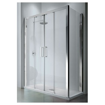 Drzwi prysznicowe podwójne przesuwane Novellini Kuadra 2A 150-156 cm- sanitbuy.pl