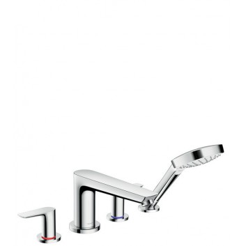 Vanová baterie 3otvorová Hansgrohe Talis E chrom, dł. 196 mm, montáž na okraj vany, el. zewnętrzny, do przepływ. podgrzewaczy wody- sanitbuy.pl