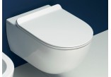 Mísa WC závěsná + sedadlo s pozvolným sklápěním Flaminia APP bílá, 54 x 36 cm, bez povrchu- sanitbuy.pl