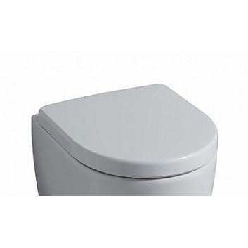 Sedátko WC Keramag iCon tvrdá, bílá, pánty kovové- sanitbuy.pl