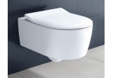 Závěsné wc Villeroy&Boch Avento 530x370 bez splachovacího okruhu spolu se sedadlem s pozvolným sklápěním cienką, bílá
