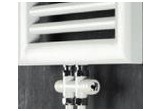 Ventil termostatický Irsap 50 mm osou jednoduchý - bílý