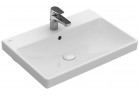 Závěsné umyvadlo, obdélníková Villeroy & Boch Avento bílá Alpin, 60 x 47 x 15,5 cm, přepad, otvor na baterii, povlak CeramicPlus