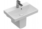 Závěsné umyvadlo, obdélníková Villeroy & Boch Avento bílá Alpin, 55 x 37 x 15,5 cm, přepad, otvor na baterii