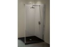 Sprchový kout druhu walk-in přístěnná Novellini Kuadra H 72-75 cm, profil chrom, čiré sklo
