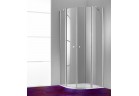 Dveře sprchové Huppe Design Pure křídlové s pevným segmentem, szer. 800mm, profil chrom eloxal