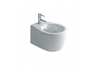 Závěsný bidet Galassia Midas bílá, 51 x 38 x 30 cm, přepad, otvor na baterii