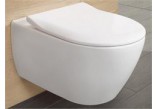 Závěsné wc Villeroy&Boch Subway 2.0 Combi-Pack spolu se sedadlem s pozvolným sklápěním cienką, bílá- sanitbuy.pl