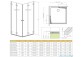 Radaway Arta KDD B sprchový kout 80x80cm sklo čiré- sanitbuy.pl