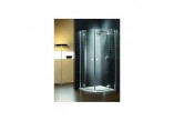 Sprchový kout Radaway Almatea pdd 90x80mm čtvrtkruhový s dveřmi dvoudílnými, čiré sklo- sanitbuy.pl