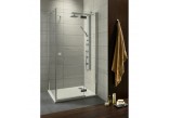 Sprchový kout Radaway Almatea KDJ 900x800 mm s jednokusovými dveřmi, pravá, sklo čiré- sanitbuy.pl