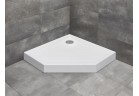 Pięciokątny sprchová vanička s panelem akrylátový 90x90cm Radaway Doros PT Compact