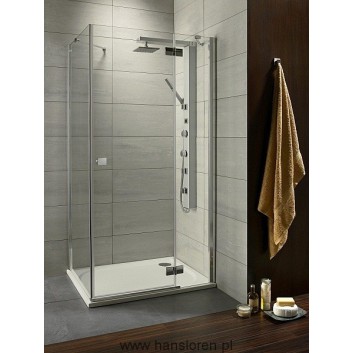 Sprchový kout Radaway Almatea KDJ 800x800 mm čtvercová s jednokusovými dveřmi, pravá, sklo čiré- sanitbuy.pl