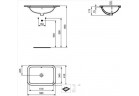 Umyvadlo pod desku 58 cm, bílá Ideal Standard Connect 