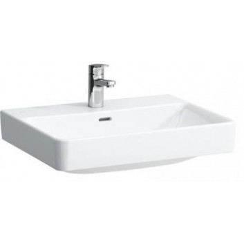 Umyvadlo nástěnná 600 x 465 mm s otvorem pro baterii bílá Laufen Pro S- sanitbuy.pl