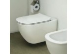 Závěsné wc Ideal Standard Tesi AquaBlade 53,5x36,5 cm bílá + klozetové sedátko druhu Thin, pomalu sklápěcí