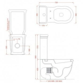 Splachovač wc pro mísu stojící ArtCeram Hermitage- sanitbuy.pl