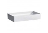 Umyvadlo na postavení na desku 60x34cm bílá bez otvoru pro baterii LAUFEN Living Square