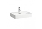 Umyvadlo ścienno-na desku LAUFEN VAL 600 x 420 mm SaphirKeramik s otvorem pro baterii bílá