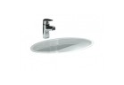Umyvadlo pod desku laufen Savoy 545 x 420 mm bez otvoru pro baterii z ukrytym systemem przelewowym bílá